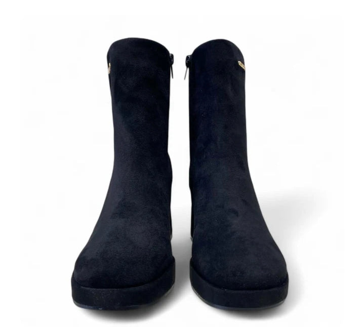 TRONCHETTO IN SUEDE NERO GATTINONI ROMA