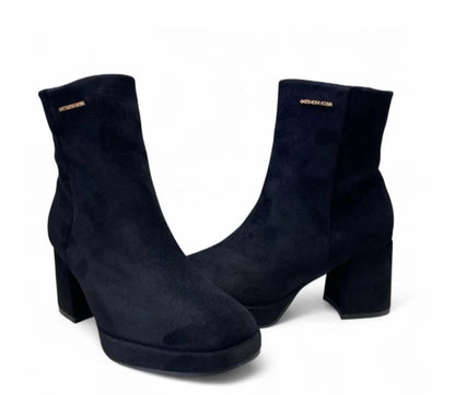 TRONCHETTO IN SUEDE NERO GATTINONI ROMA