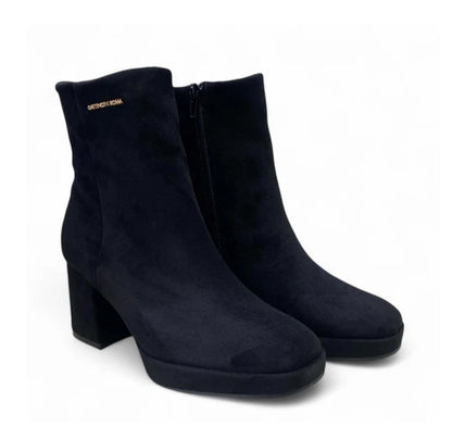 TRONCHETTO IN SUEDE NERO GATTINONI ROMA