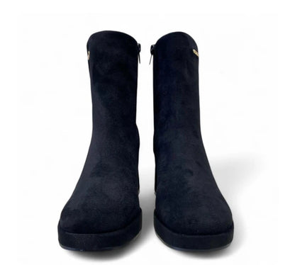 TRONCHETTO IN SUEDE NERO GATTINONI ROMA