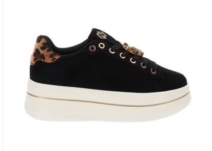 GOLD&GOLD SNEAKER PLATFORM NERO SCAMOCIATA