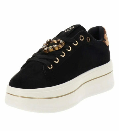 GOLD&GOLD SNEAKER PLATFORM NERO SCAMOCIATA