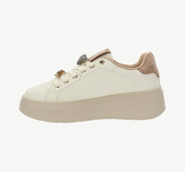 SNEAKERS GOLD&GOLD  DONNA ECOPELLE COLOR BURRO