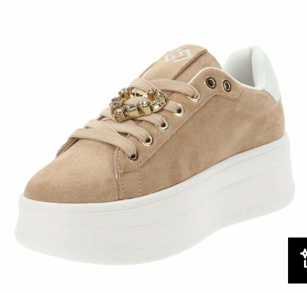 SNEAKERS GOLD&GOLD PLATFORM IN CAMOSCIO