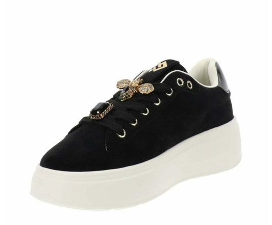 SNEAKER GOLD&GOLD IN ECOPELLE CAMOSCIO NERO