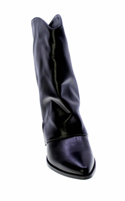 STIVALE TEXANO GOLD&GOLD IN PELLE NERO