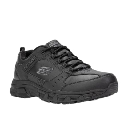 SKECHER OUTDOOR IN PELLE NERA RELAXED FIT