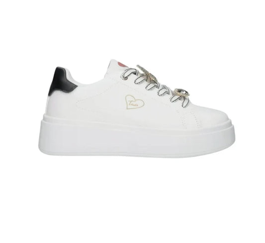 BRACCIALINI TUA SNEAKER CON PLATEUX BIANCA DONNA
