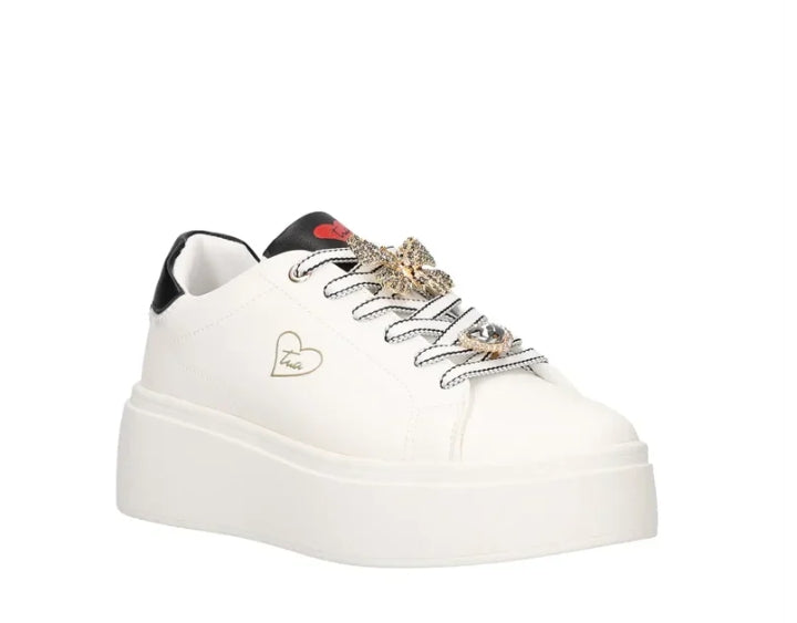 BRACCIALINI TUA SNEAKER CON PLATEUX BIANCA DONNA