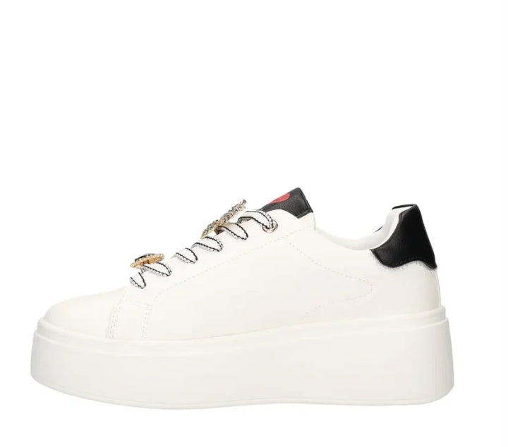 BRACCIALINI TUA SNEAKER CON PLATEUX BIANCA DONNA