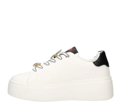 BRACCIALINI TUA SNEAKER CON PLATEUX BIANCA DONNA
