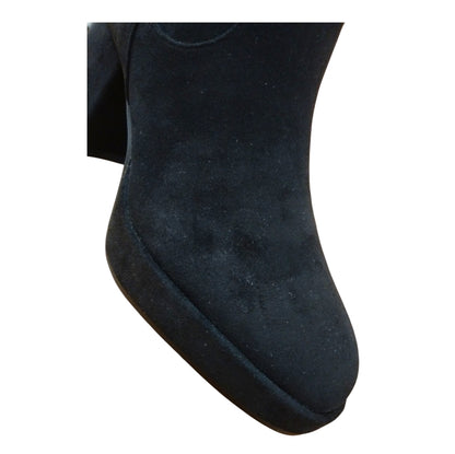 STIVALE LUNGO GATTINONI ROMA IN SUEDE NERO