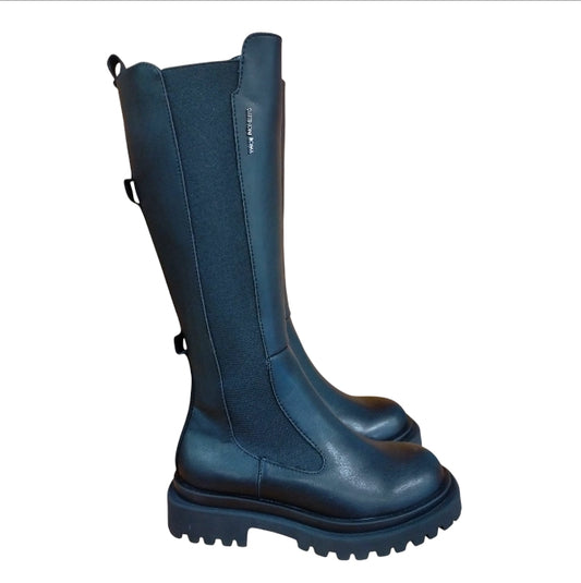 STIVALE LUNGO GATTINONI ROMA IN PELLE NERO