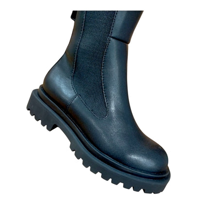 STIVALE LUNGO GATTINONI ROMA IN PELLE NERO