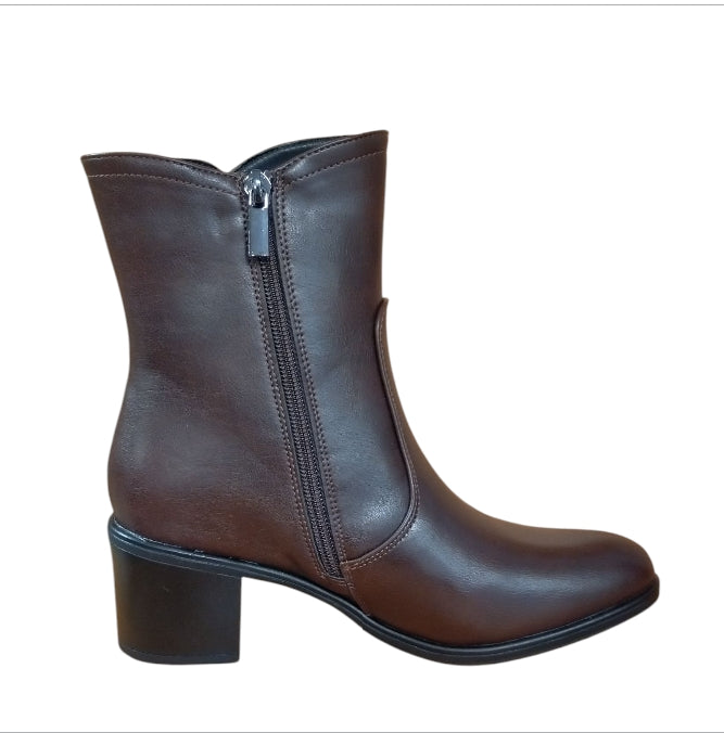 RENATO BALESTRA STIVALETTO DONNA IN PELLE MARRONE