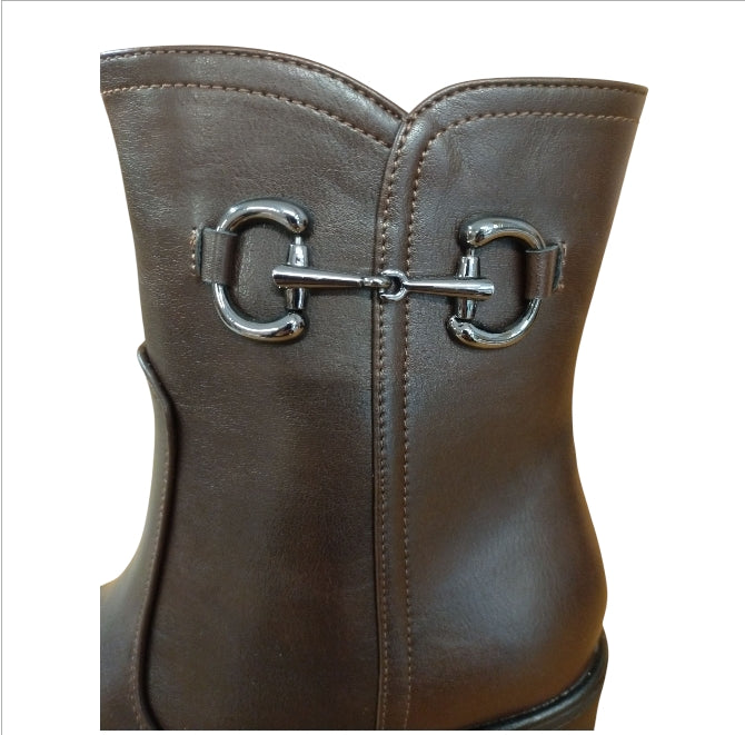 RENATO BALESTRA STIVALETTO DONNA IN PELLE MARRONE