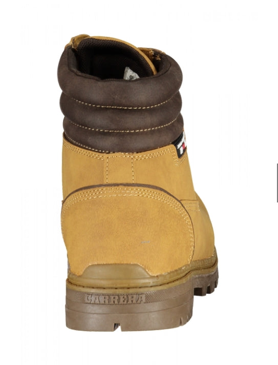 scarponcino giallo Carrera con cuciture e collarino imbottito.