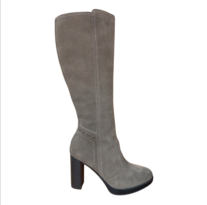 STIVALE LUNGO IN CAMOSCIO NERO GIARDINI