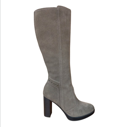 STIVALE LUNGO IN CAMOSCIO NERO GIARDINI