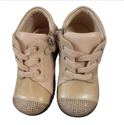 Luijo bambina scarpa bassa allacciata con cerniera laterale