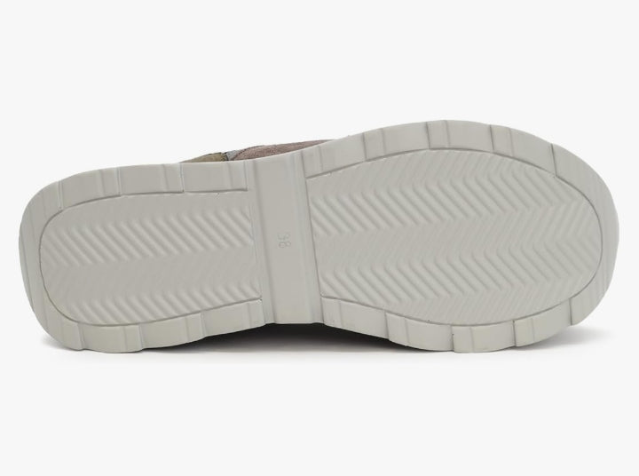 QUEEN HELENA Sneakers Platform nel colore Grigio e Viola